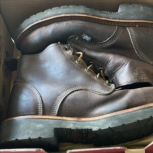 Justin Boots Brown Leather Goodyear Welted Boots